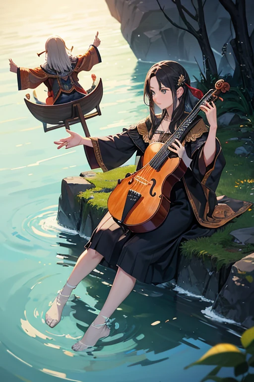Bard,Shallow waters,sing,Requiem,Ancient string instruments