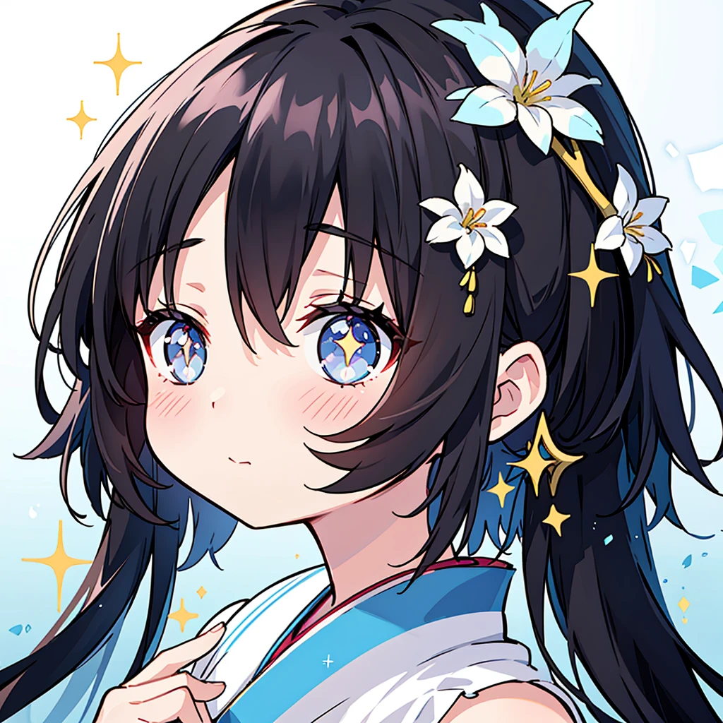 Black Hair、kimono、Backlight、Double Exposure、Multiple Exposure、
High definition、Transparency、Soft Focus、Flare、Flare効果、Glitter、Anime illustration