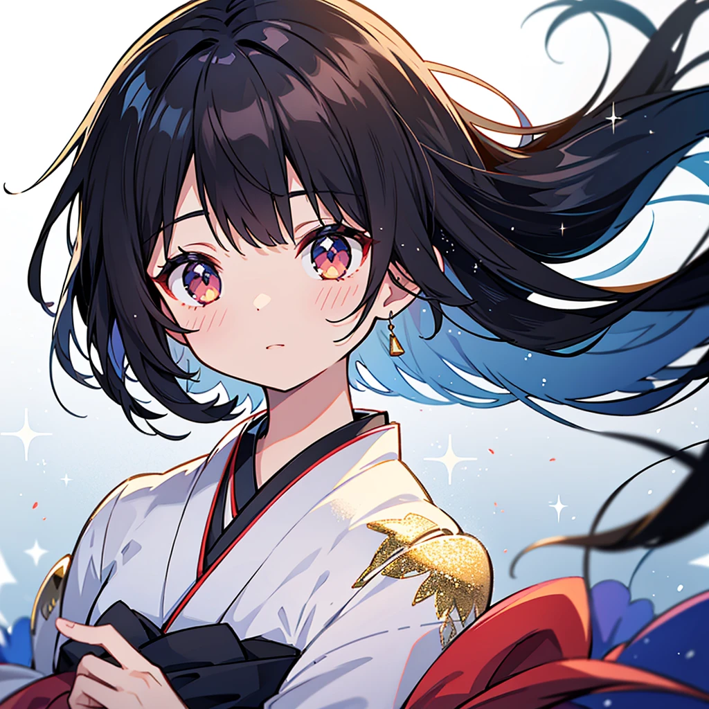 Black Hair、kimono、Backlight、Double Exposure、Multiple Exposure、
High definition、Transparency、Soft Focus、Flare、Flare効果、Glitter、Anime illustration
