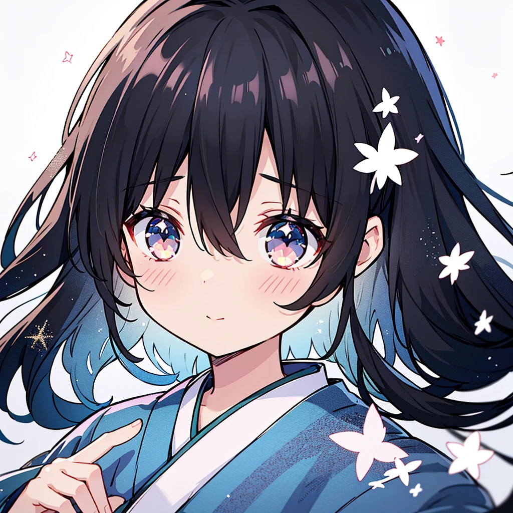 Black Hair、kimono、Backlight、Double Exposure、Multiple Exposure、
High definition、Transparency、Soft Focus、Flare、Flare効果、Glitter、Anime illustration