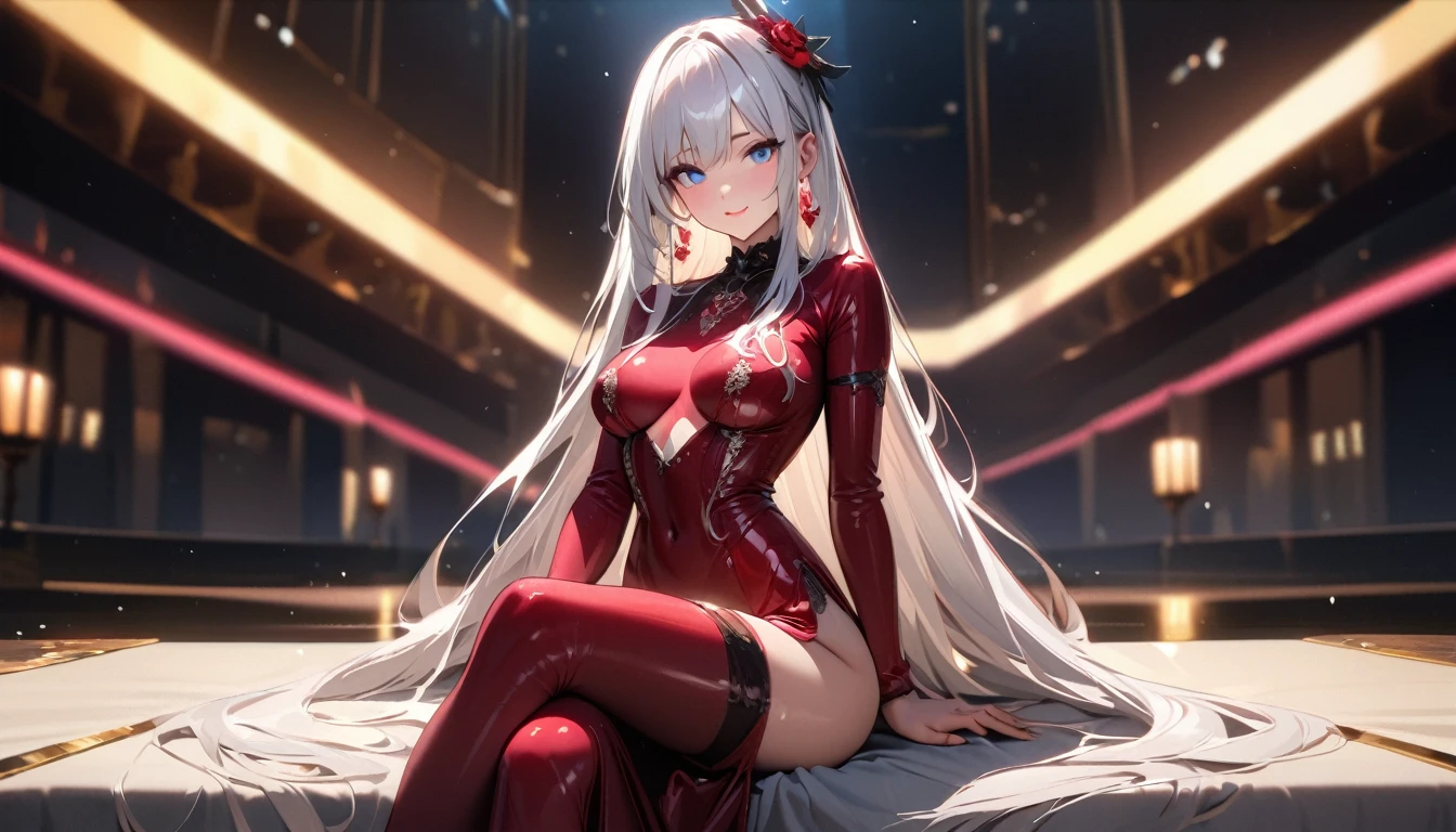 Best quality, masterpiece, A high resolution,,( girl Whole body :1.7)(Sitting on your feet with your knees bent) 1 girl, clear pink silk porcelain dress, Beautiful face, rabbit ear ,hair accessories, I look at the audience, smiling, shut up, lips, dress, hair accessories, necklaces, jewelry, long hair, earrings, Beautiful face, on the body, Tyndall effect, Realism, Dark Studio, edge lighting, Two-tone lighting, (highly detailed skin: 1.2), 8 k uhd, SLR camera, soft light, high quality, volumetric lighting, Photo, A high resolution 4K, 8 k, blurred background ,aboutбщий эффект представляет собой великолепную смесь фэнтези., chaos and abyss,. close-up, fine quality, Blue eyes , ultra detailed, beautiful and aesthetically pleasing, masterpiece, Best Quality Score, extremely detailed, ray tracing, Medium Body, close-up, High view, particles and hard light, cut corner. depth of field、natural soft light、professional lighting、aboutтличная улыбка、(highly detailed skin: 1.2)、Photoреалистичный рендер аниме девушки、Bright highlights of the eyes、Ideal Anatomy、Crotch open、shy、legs spread、Panties visible、Shiny body, oily, erectile nipple))、Разрешение 8 k、complex parts、Toned waist、Wide buttocks、Эффект Тиндаллаmasuter piece、top quality、Highest standards、Highest image quality、table、complex parts、A high resolution、depth of field、natural soft light、professional lighting、about, standing, very long hair, cowboy shot, brilliant, brilliant hair, (night:1.2),Dreamy, [[gentle fingers and hands:0.55]::0.85],(detailed fingers),),(emotional),(breathtaking),(main part:1.2) whole body.), (Anime Style), (Super Detailed), (brutal), (uhd, HDR), (8K), (High Resolution: 1.2), (Complex and Beautiful: 1.2), (Dramatic Lighting: 1.2) , (staring at the viewer), lora:add_detail:1, female necromancer, flowing white hair, detailed red eyes, skelet, Tomohiko Ito style