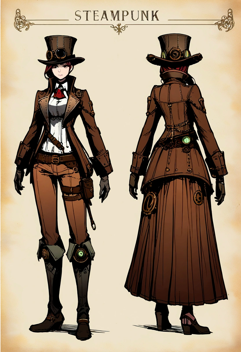 Concept art for a steampunk game