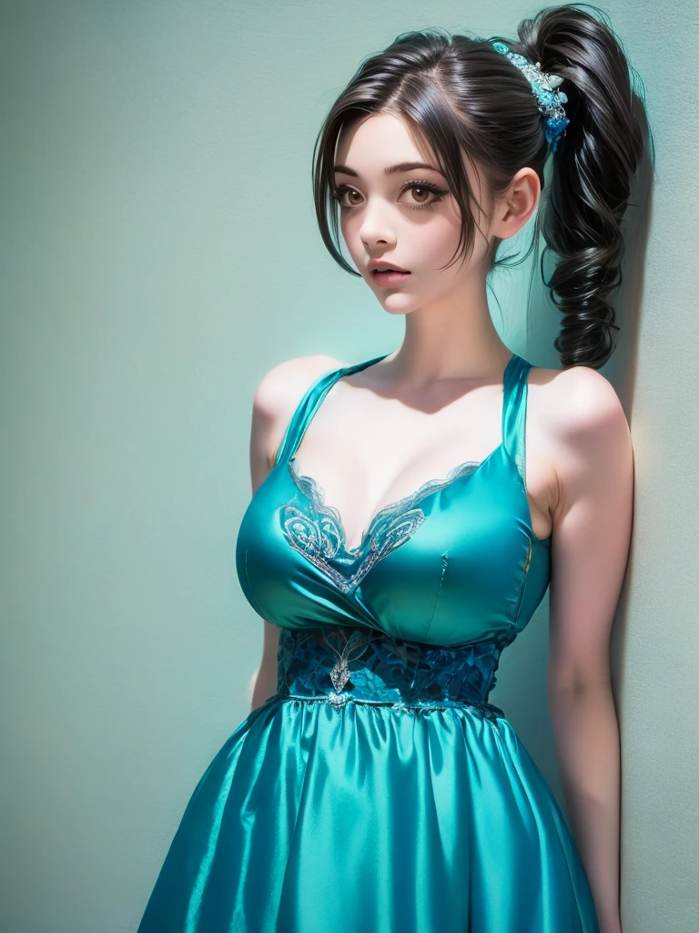 (masterpiece, best quality),  intricate details,
1girl,    samus aran, ponytail, hair tie,
 ([ballgown|dirndl]::0.88), ballgown, dirndl,