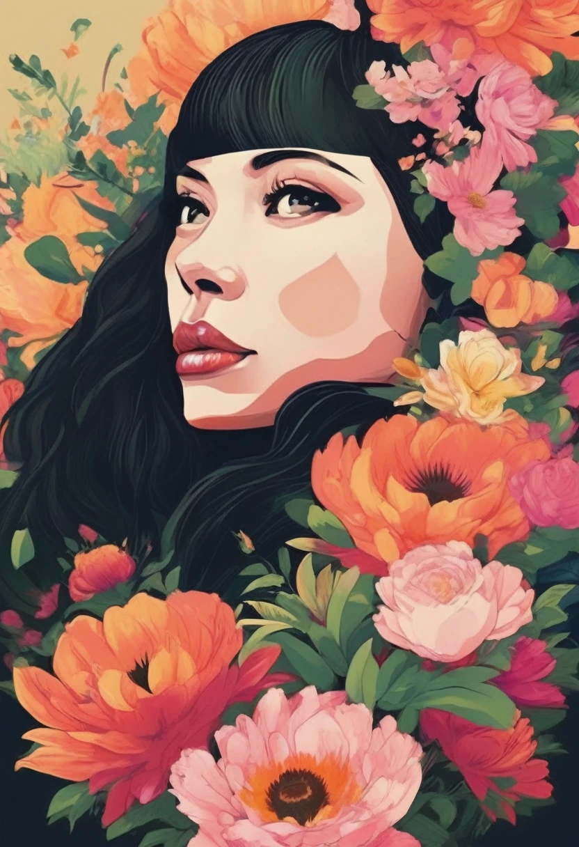 (((The best quality))), ((Masterpiece)) (simple illustration high definition enhance) minimalist and aesthetic print inspired in ((mom, mother)), hd, hq,detailed
