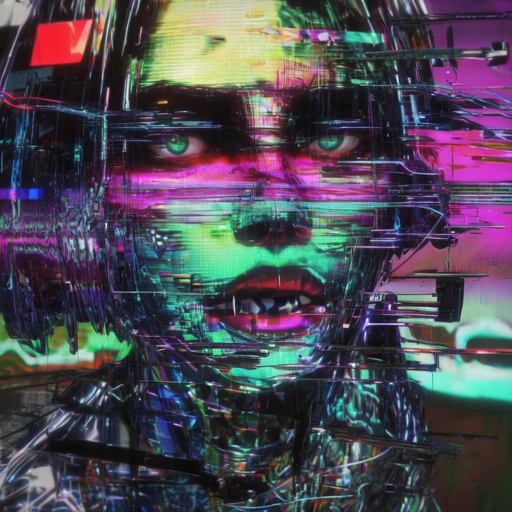 CorruptedOutputXL, glitch, distortion, static, best quality