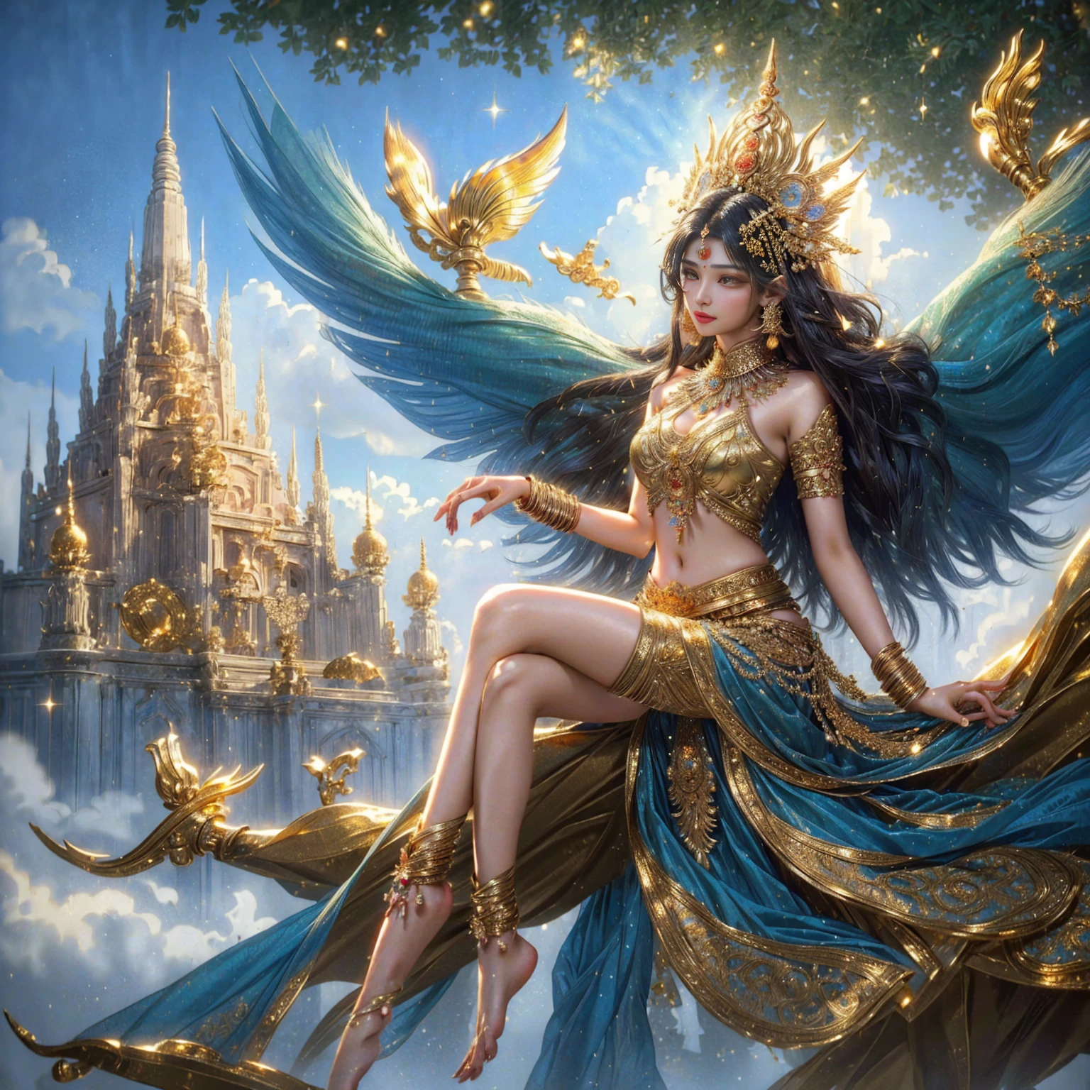 Fine gold jewelry , ancient indian dress,,sparkling light,High resolution 84K,Woman in sari taking photo, indian goddess, traditional beauty, indian, beautiful goddess, elegant cosplay, indian style, indian super model, beautiful young woman, gorgeous woman, Southeast Asia that has existed for a long time, provocative indian, gorgeous beautiful woman, Intricate costume, Hindu Aesthetics, beautiful asian girl, Very detailed shooting of the goddess., jaw-dropping beauty, ,