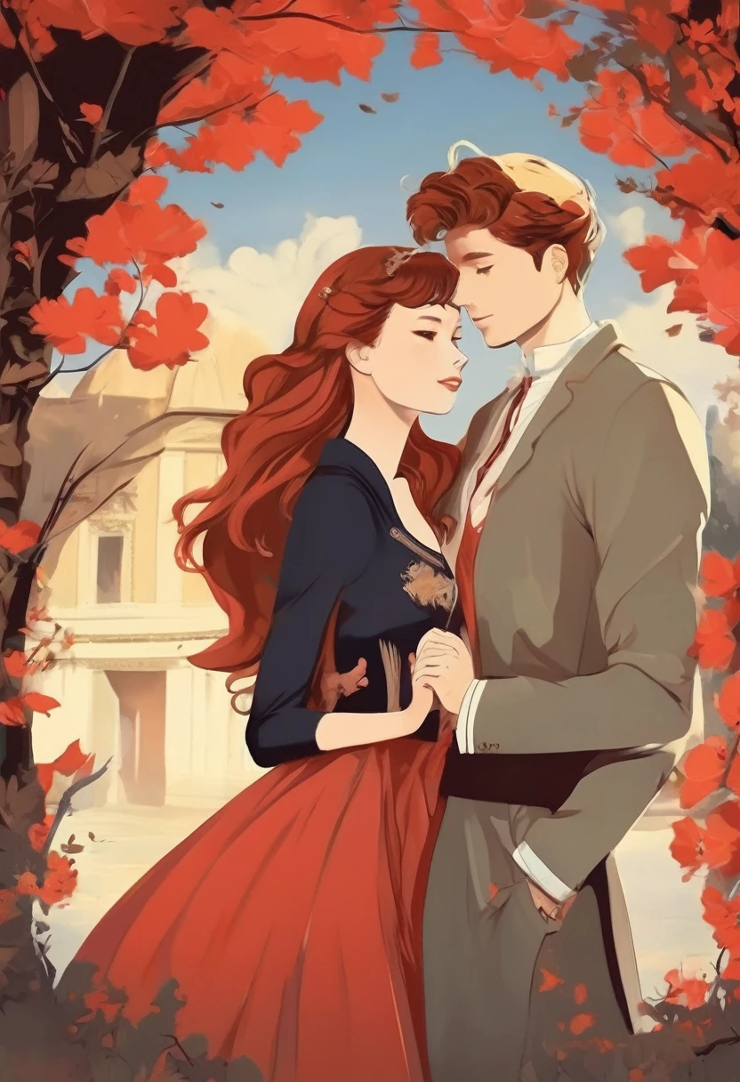 (((The best quality))), ((Masterpiece)) (simple illustration high definition enhance) minimalist and aesthetic print love couple, hd, hq,detailed