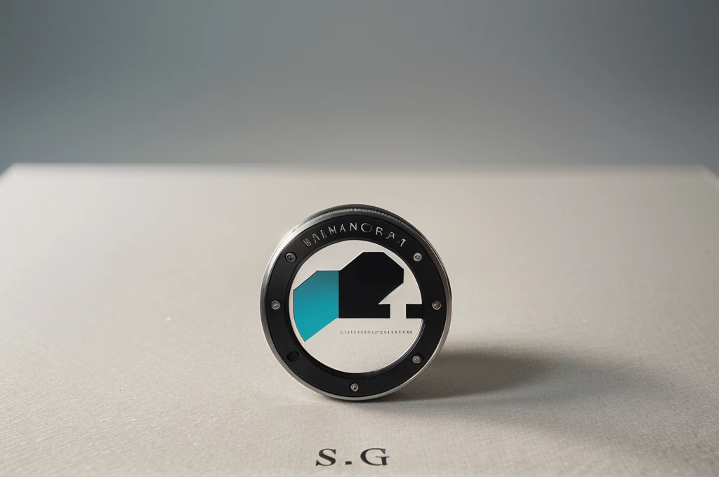 Create a modern and minimalist logo for a photography brand named "SRG Photography." The design should prominently incorporate the letters "SRG" Use clean lines and a sophisticated color palette, such as black, white, and shades of gray, with a touch of a vibrant accent color (e.g., teal or gold) for contrast. The logo should reflect professionalism, creativity, and elegance, suitable for a high-end photography business. Consider seamlessly integrating subtle elements related to photography, such as a camera lens, aperture, or shutter icon, within the letter design. The overall look should be timeless and versatile for business cards, websites, and watermarks.