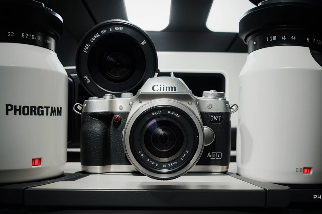 Prompt for Logo Design: Generate a logo for photography that contains SRG Photography and use the shape of a camera.