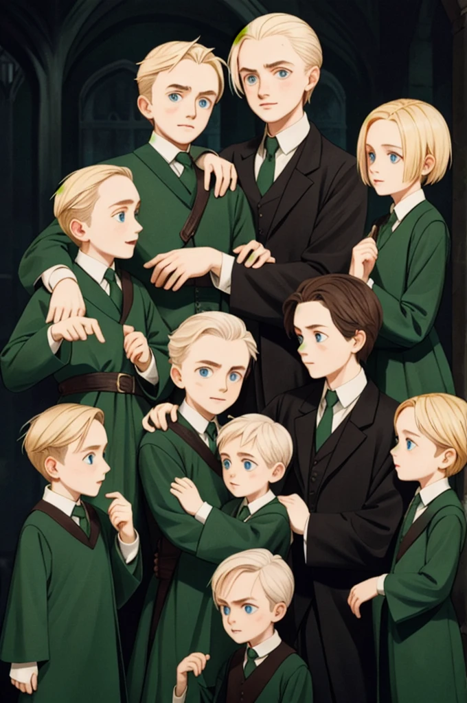 Draco Malfoy and his family 