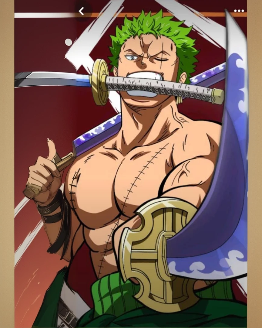 arm holding the katana
