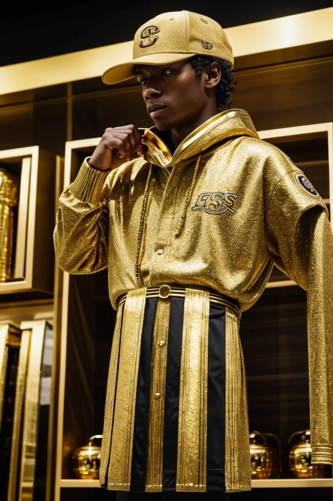 I want an image that represents gold threads which will be a cap store but I don't want people in the image