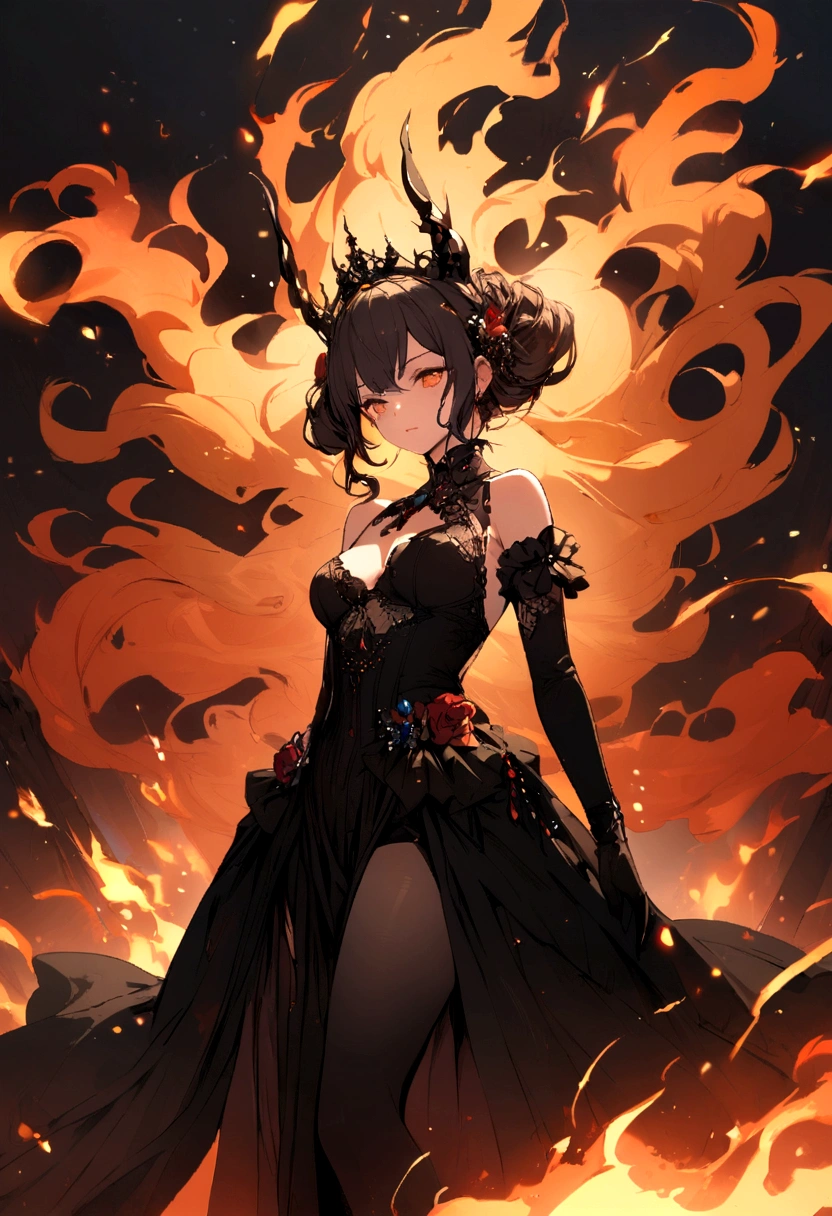 Goddess,otherworldly beauty and allure that transcends mortal comprehension. She appears as a stunning and seductive figure, radiating an aura of power and mystery that captivates all who behold her. Her form is lithe and graceful, with long limbs.
Skin is as smooth as polished marble, pale and flawless, with a subtle luminescence that casts her in an ethereal glow. Her hair cascades in waves of midnight black, tumbling down her back in a cascade of dark silk that shimmers with an otherworldly sheen. Her eyes burn with an intense, otherworldly light, their color shifting like the flickering flames of a dying fire, drawing the viewer into their depths with an irresistible pull.
Adorned in garments of flowing silk and gossamer lace, Astarte's attire is as beguiling as she is, clinging to her form like a second skin and accentuating every curve and contour of her divine figure. Jewels of dark crystal and precious metals adorn her form, sparkling and glinting with an inner light that seems to pulse with the very essence of darkness itself.