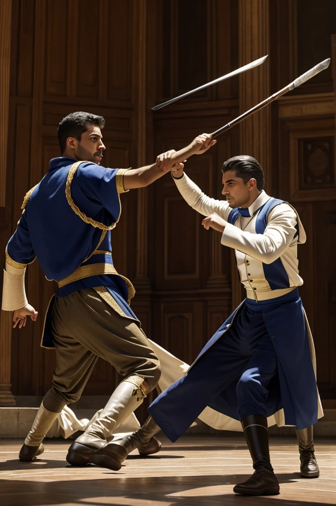 Take a photo of me with the fight between Josep and Francisco from the book The Oath of the Centenera