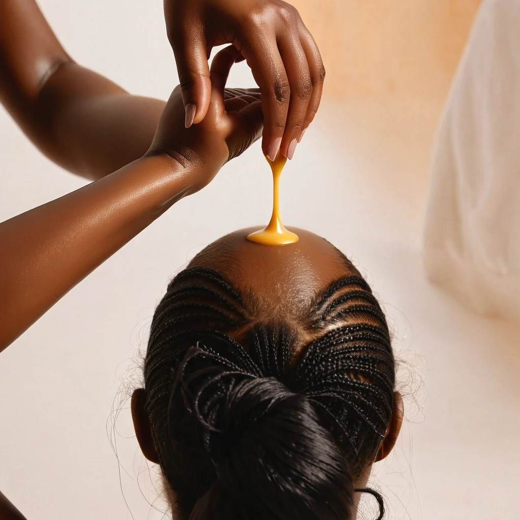 aerial shot, from behind, an aromatic massage candle with a drop falling on the back of a black woman, close up, album cover, ultra quality, masterpiece, candles