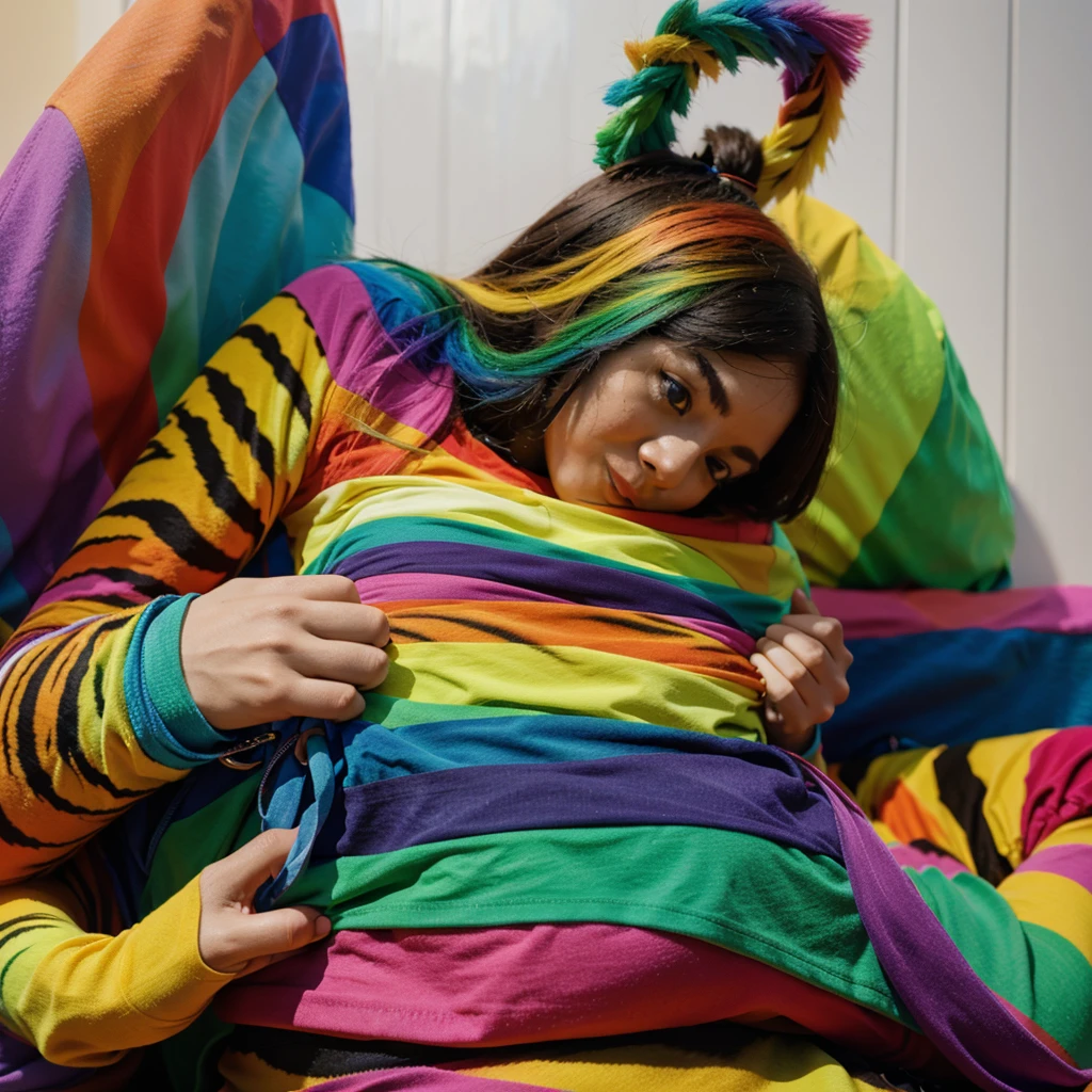 RAINBOW TIGER COLORFUL