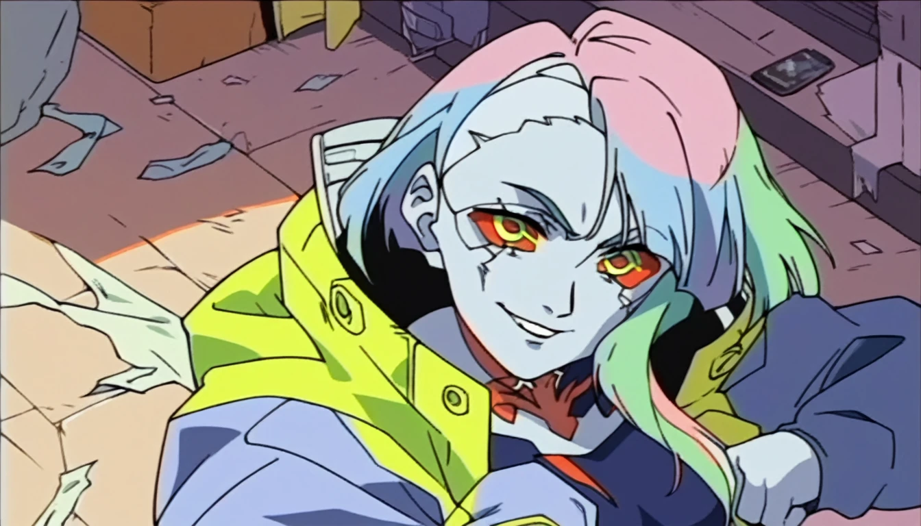 lucy (Cyberpunk Edgerunners), smile