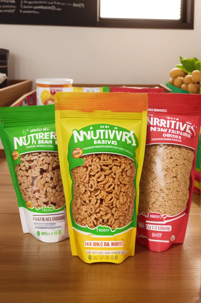 Create a cereal bar packaging called Nutrifruits