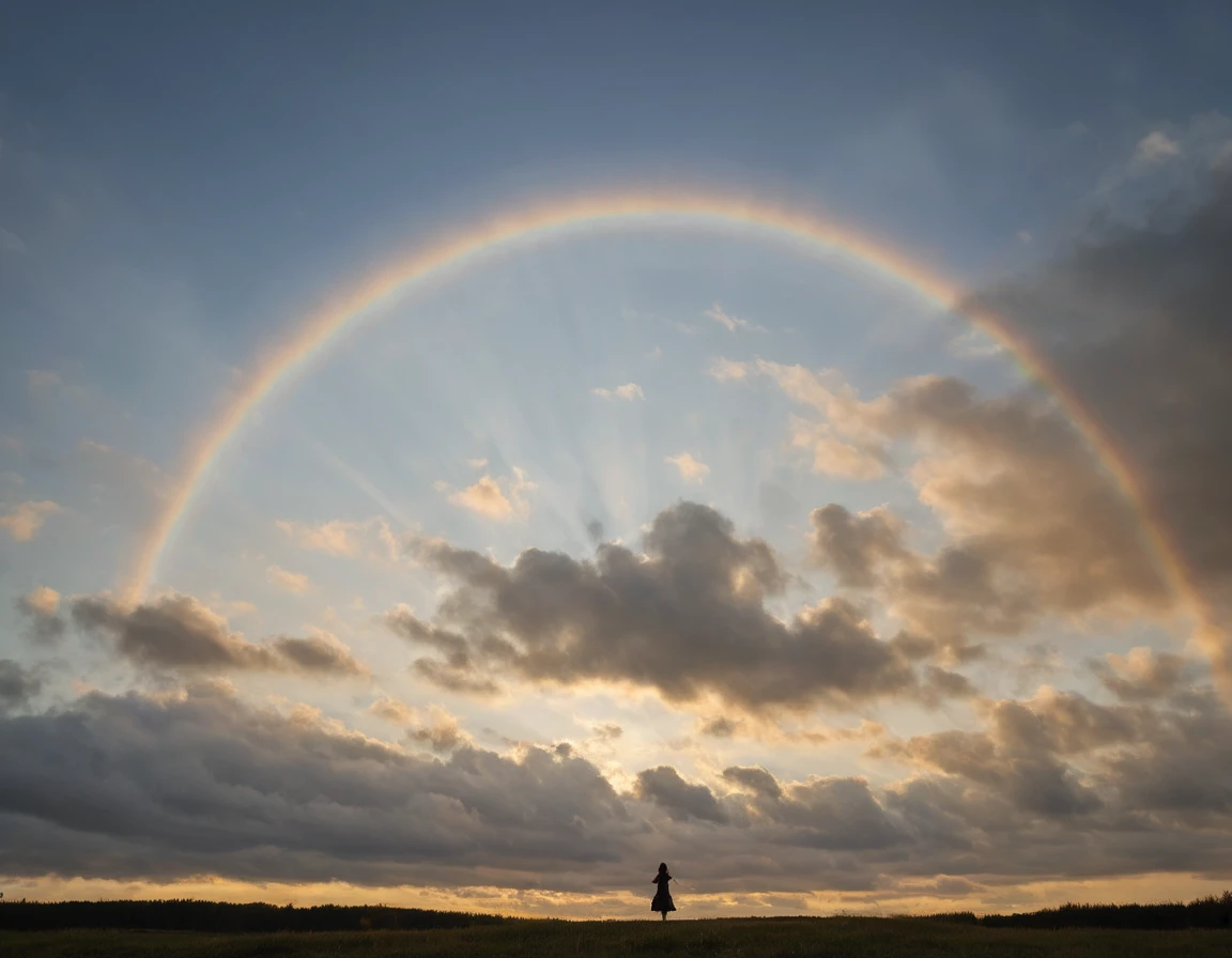 Un arc et une flèche, (Une sublime femme tient un arc dans sa main, un immense aigle vole dans le ciel couchant), s'envole dans un ciel radieux, (un seul arc tendu à la main), long cheveux flottants, la flèche tendue vers le soleil couchant, une flèche vient d'être décochée, vue de côté , pose dynamique , bouche ouverte elle hurle sa rage de vaincre , ((archeress , en lévitation)) , proportions parfaites, masterpiece, hyperRéaliste, masterpiece, superior quality, high resolution, Extremely detailed, highly detailed 8K wallpaper, détails fractales,