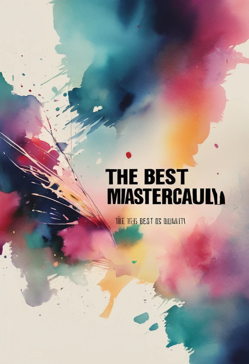 (((The best quality))), ((Masterpiece)) (ilustración acuarela mejora de High Definition) minimalist and aesthetic print, High Definition, detailed, elegant typographic design, inspirational phrase.