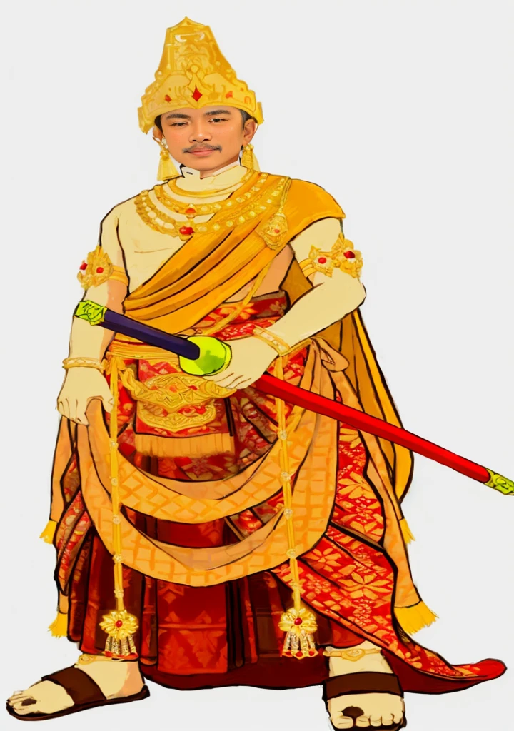 Indonesian Majapahit era royal prince, realistic