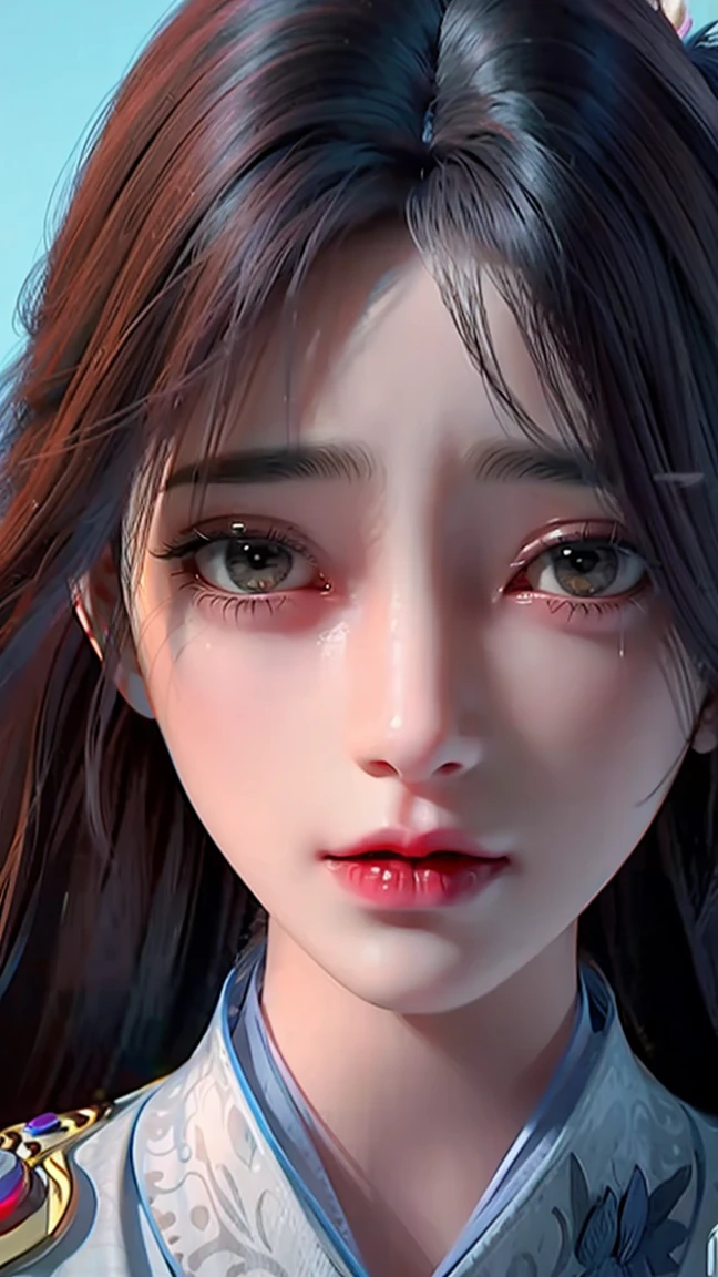 1girl, close up, crying
