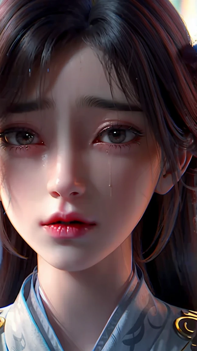 1girl, close up, crying