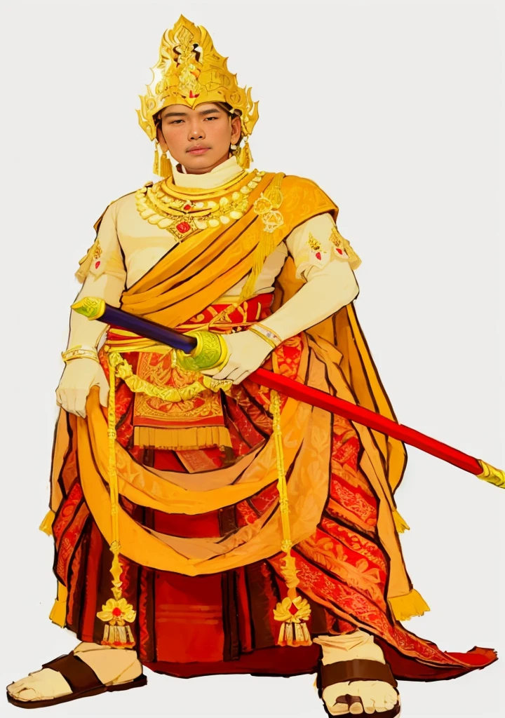 Indonesian Majapahit era royal prince, realistic