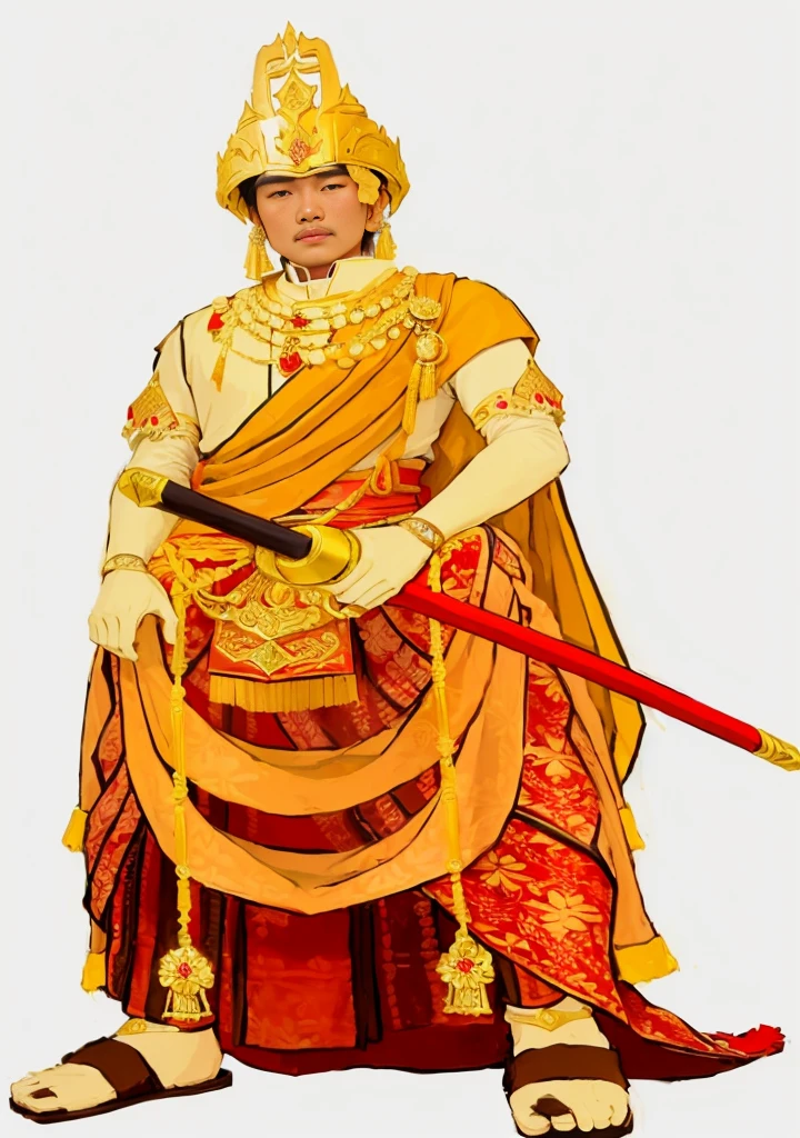 Indonesian Majapahit era royal prince, realistic