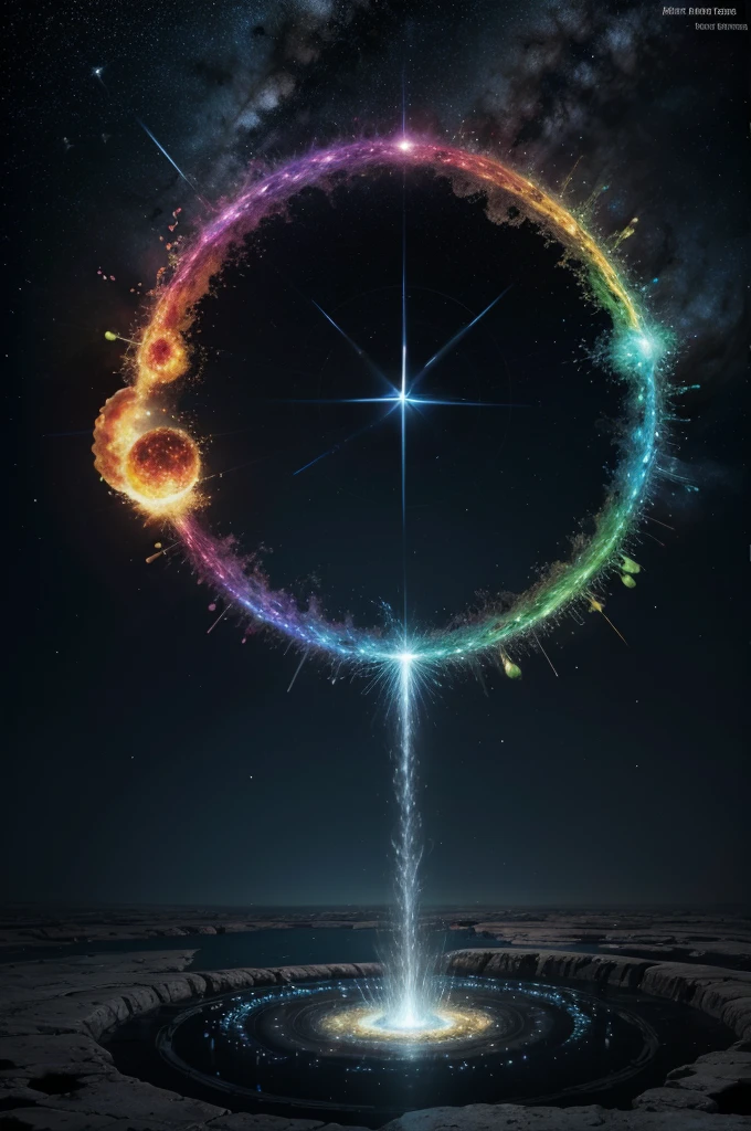 "In an atomic universe of unfathomable complexity, the elements of the periodic table intertwine in an infinite chemical dance. Since hydrogen, the simplest and most abundant element, up to oganesson, fleeting and ephemeral, Each element brings with it a unique history of electrons orbiting nuclei, creating the foundations for life and matter as we know it. Of the helium that reveals the secrets of the stars to us, to the carbon that forms the backbone of organic molecules, and uranium that challenges the limits of nuclear energy, all elements, from alkali metals to noble gases, from the lanthanides to the actinides, weave the chemical tapestry of the cosmos, where every atom is a vital piece in the puzzle of existence."