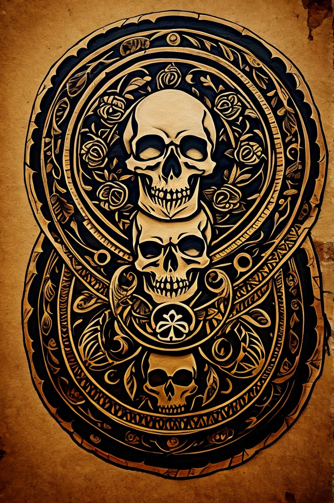 mandala and skull