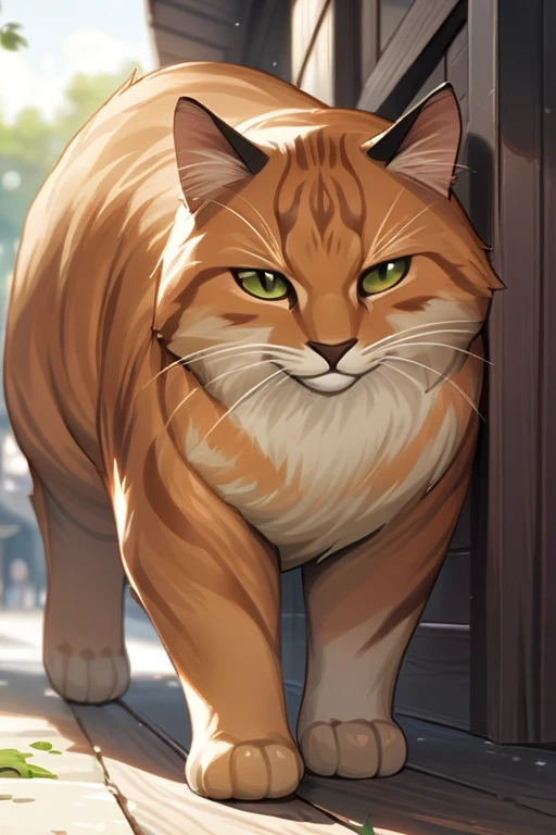 ((Best quality)), ((masterpiece)), (detailed), a huge cat