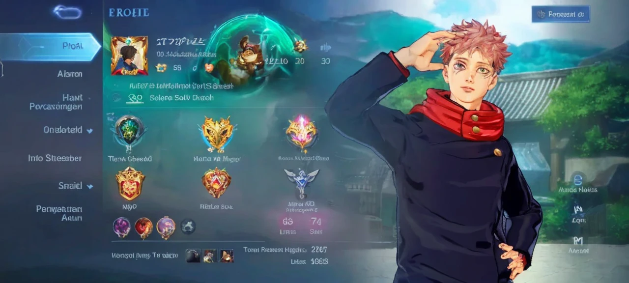 (absurdres, highres, ultra detailed, HDR), masterpiece, best quality, Android Game Character , short hair, handsome boy, anime eyes, Mobile Legends Hero, detailed scebe, detailed character