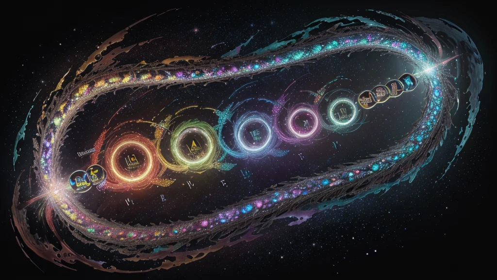 "In an atomic universe of unfathomable complexity, the elements of the periodic table intertwine in an infinite chemical dance. Like the iridescent scales of an ancient dragon, every element from hydrogen, the simplest and most abundant element, up to oganesson, fleeting and ephemeral, contributes to the magic of creation. Helium shines like the dragon's inner fire, revealing the secrets of the stars, while carbon forms the backbone of organic molecules like the sturdy bones of the dragon. The uranium, with your immense energy, echoes the firepower of the ancient dragon. from alkali metals to noble gases, from the lanthanides to the actinides, each element is like a precious scale on the dragon's skin, weaving the chemical tapestry of the cosmos where the alchemy of life and matter flourishes under the shadow of the towering wings of the perfect dragon