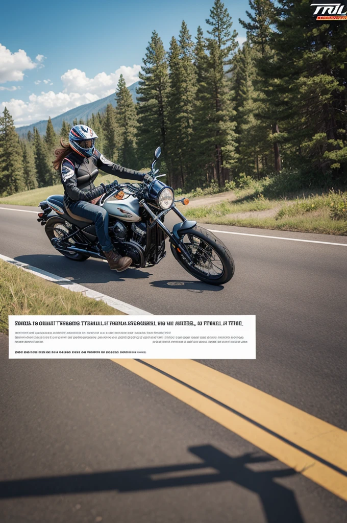Motorcycle trail advertisement