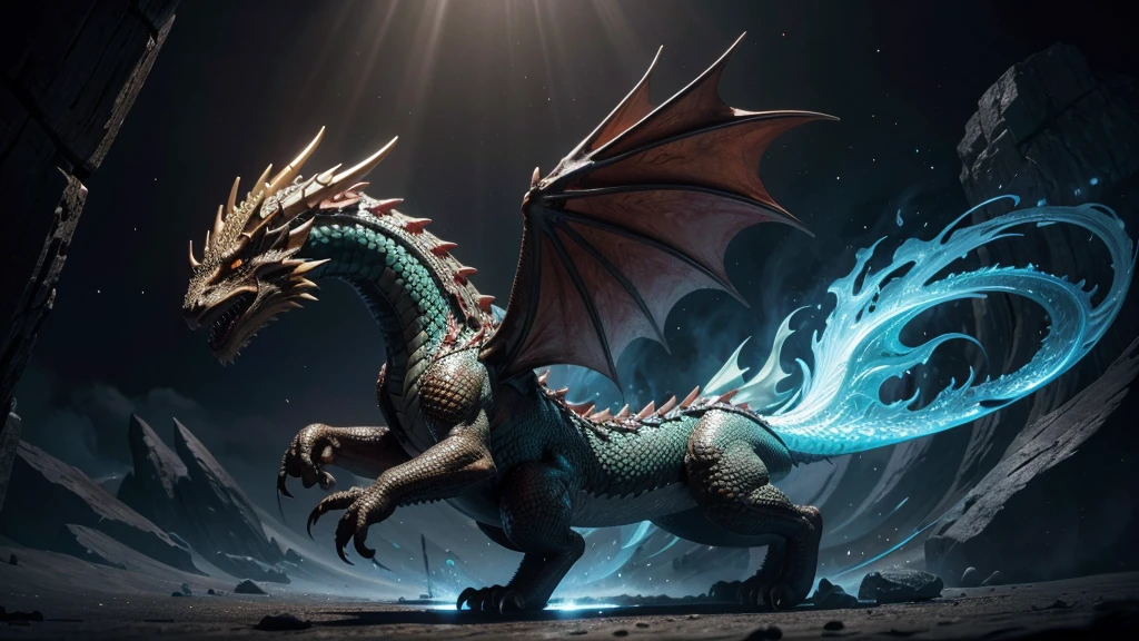 dragon with all the elements in the world