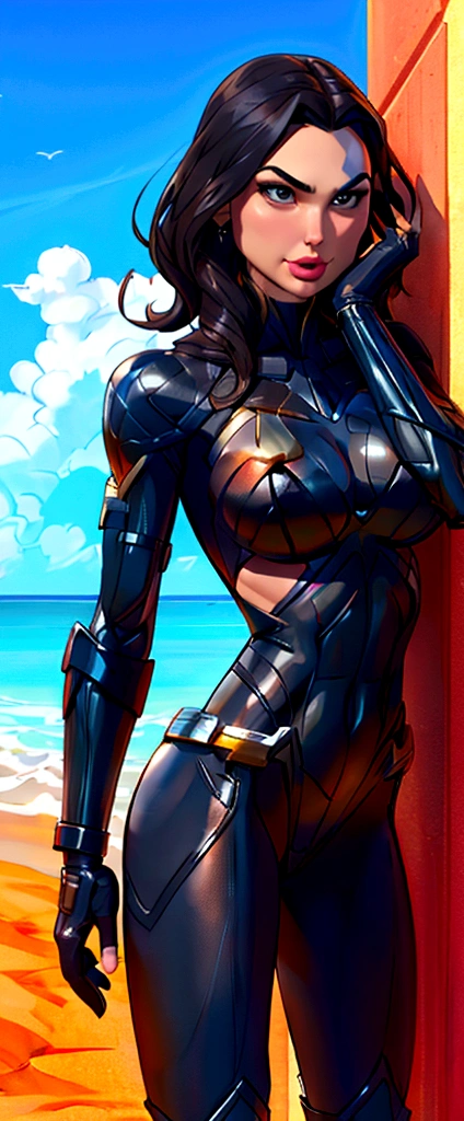 Gal Gadot bikini latex black