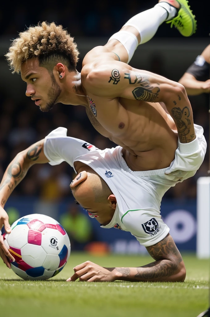 Neymar playing capoeira