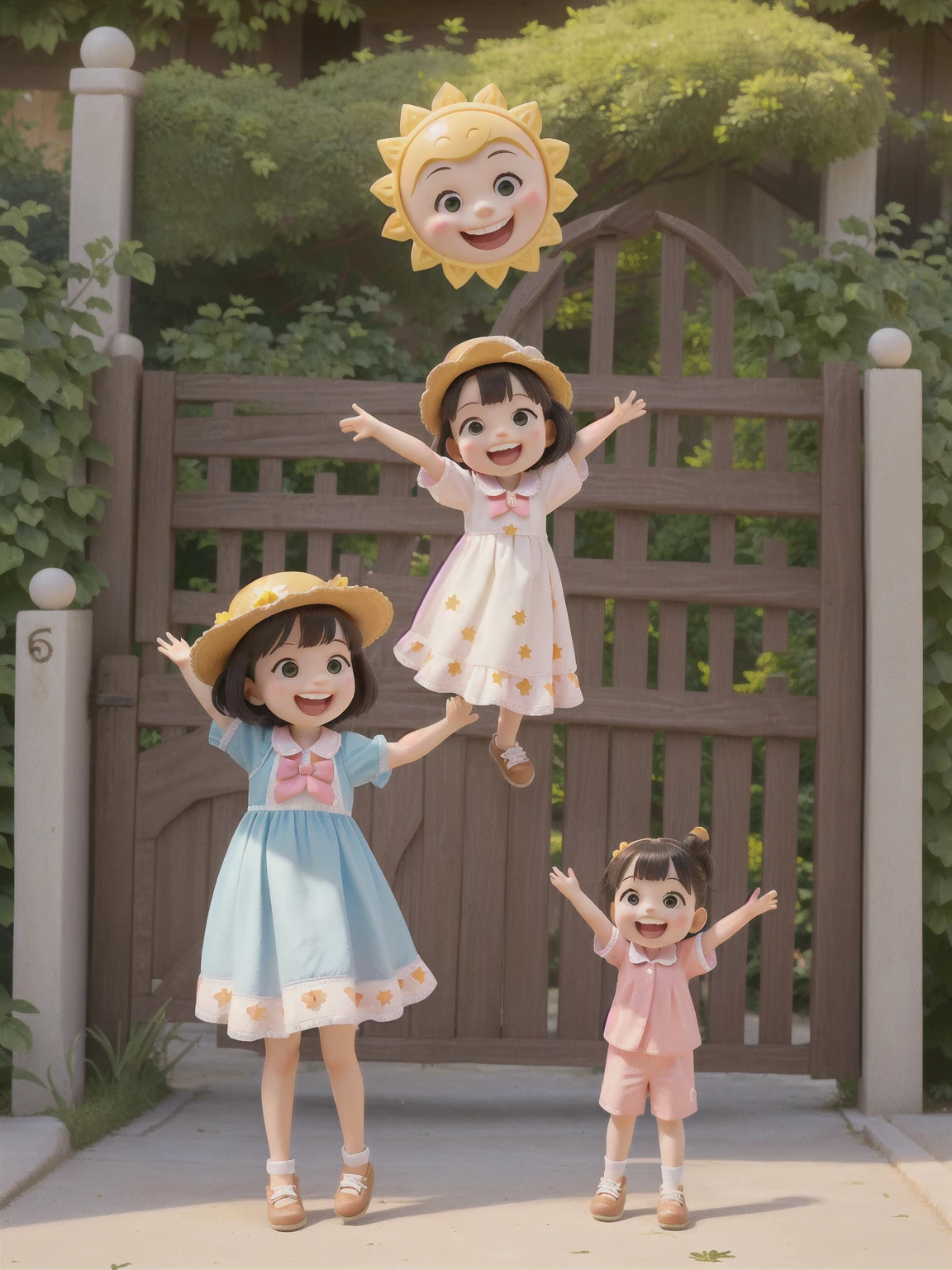 Disney pixar animation character with cute brunette  cake cartoon outfit 