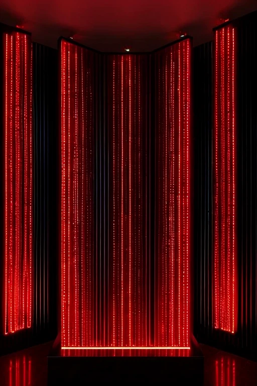 black wall and more red LEDs