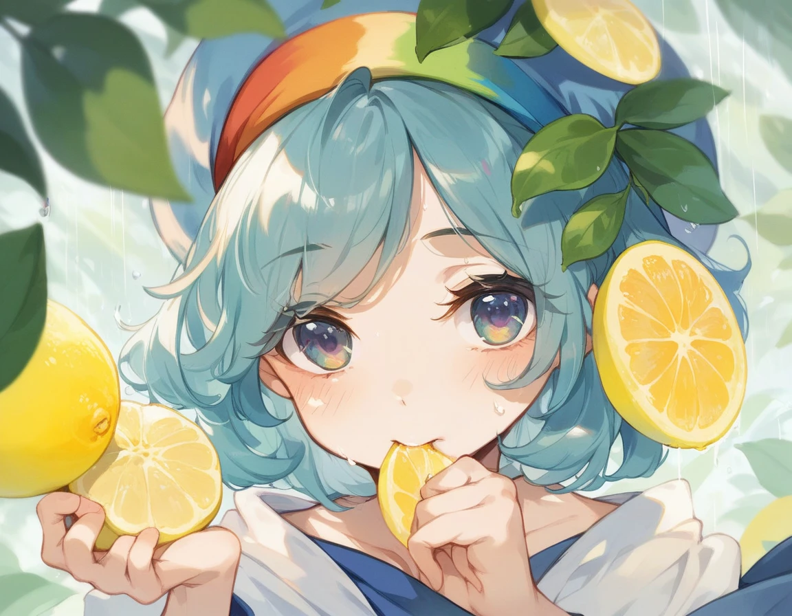 Like drops sliding down the leaves and a rainbow sparkling after the rain　Just looking at you　 My heart is cleansed　Biting into the lemon, you frowned and giggled in an angelic voice　Don&#39;t lose your fragile honest feelings　Bathed in the morning glow, look　A swallow cuts through the air