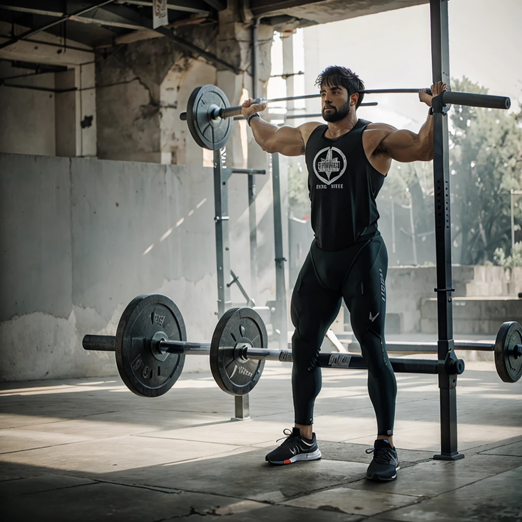 Barbell and garilla