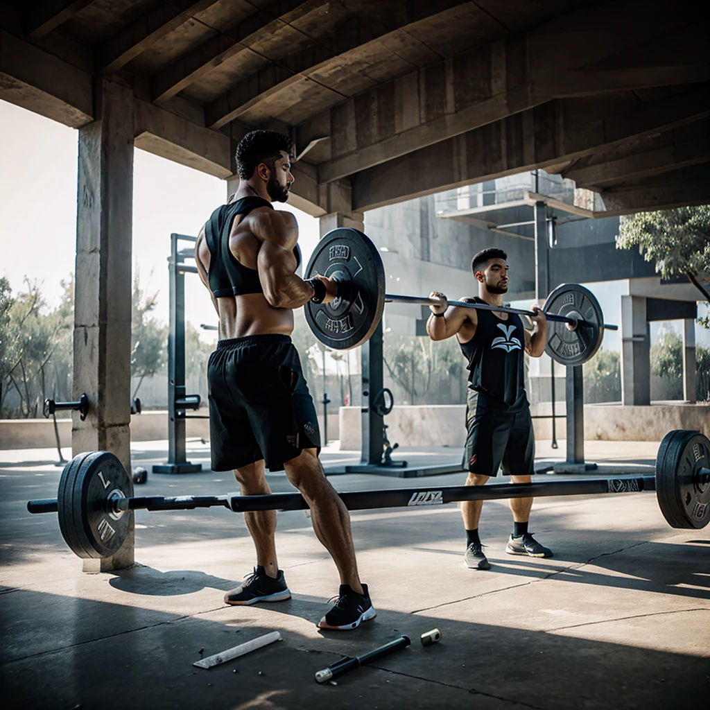 Barbell and garilla