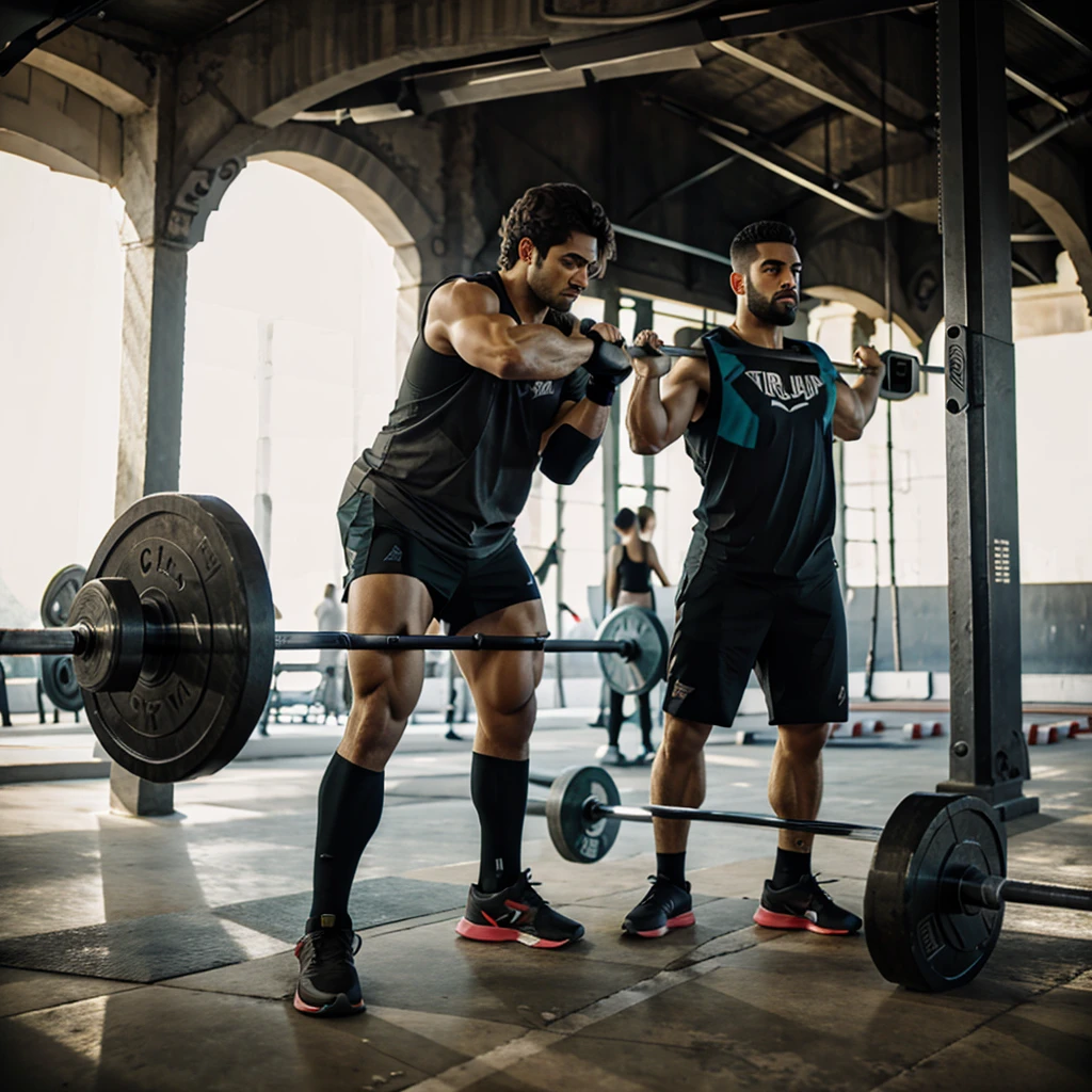 Barbell and garilla