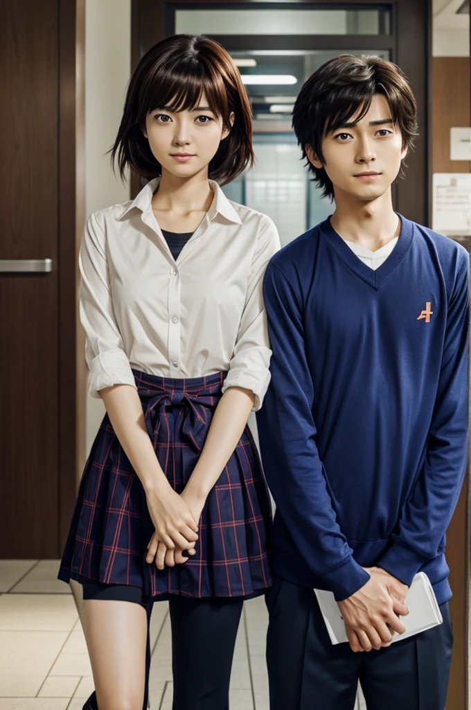 Shinichi Kudo and Shiho Miyano anime