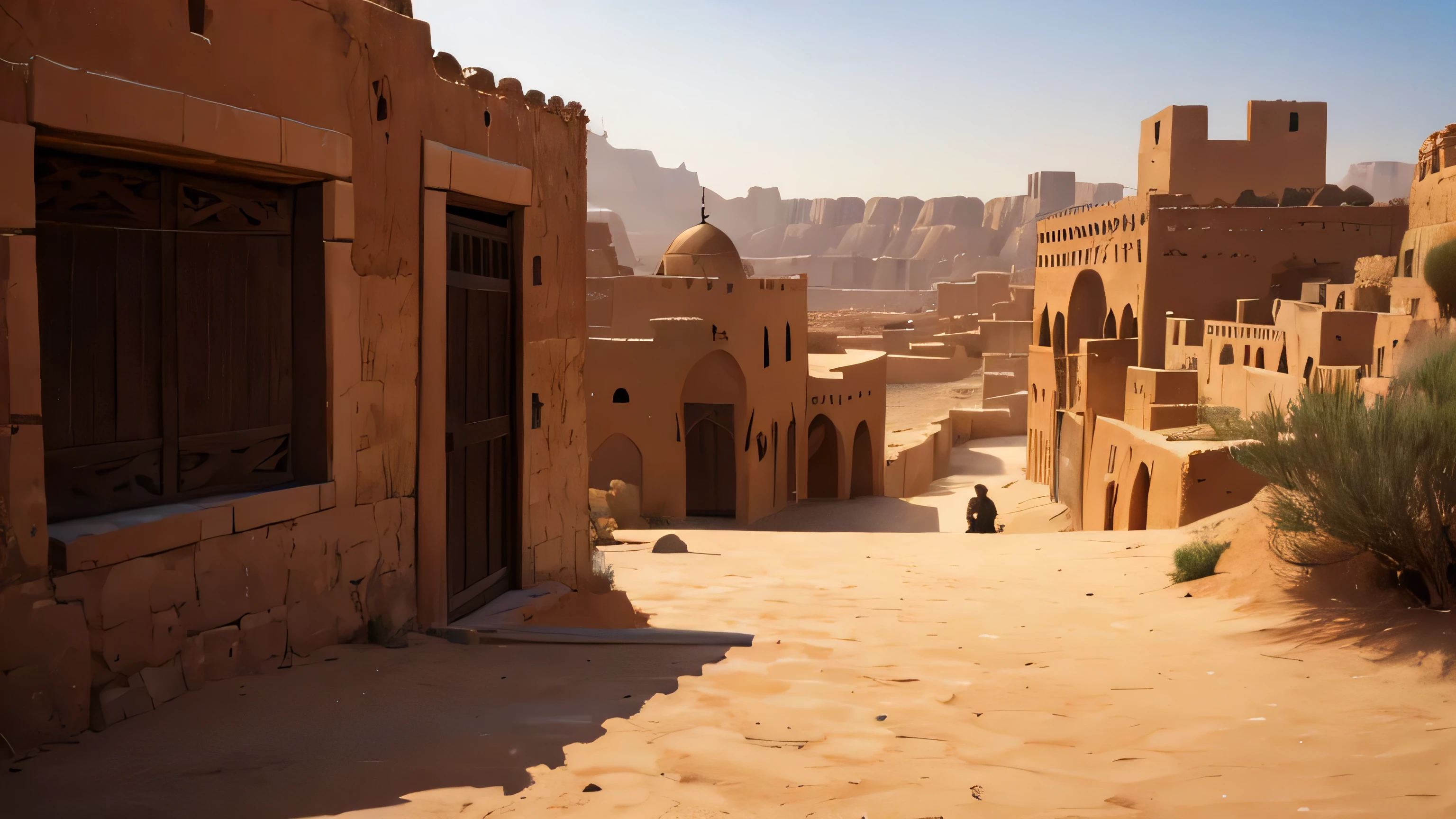 old arab city in the desert