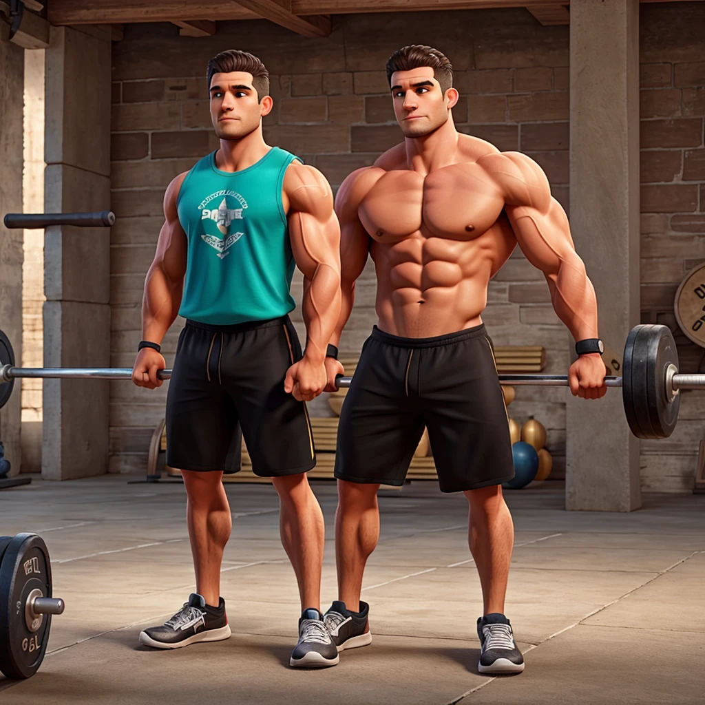 Barbell and garilla