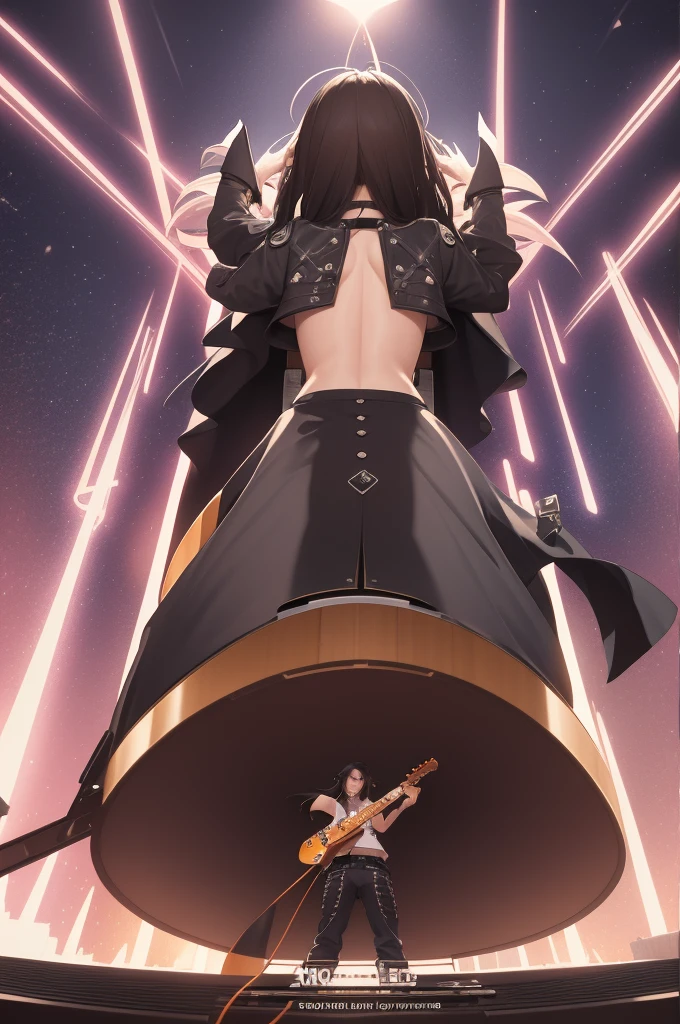 crie uma imagem baseada nessa descriçao: 🎵 Song Name: Blazing Hearts
🎵 Genre: K-pop
🎵 Tone: Energetic and Empowering
🎵 Instrument Selection: Synthesizer, Drums, Bass, Electric Guitar