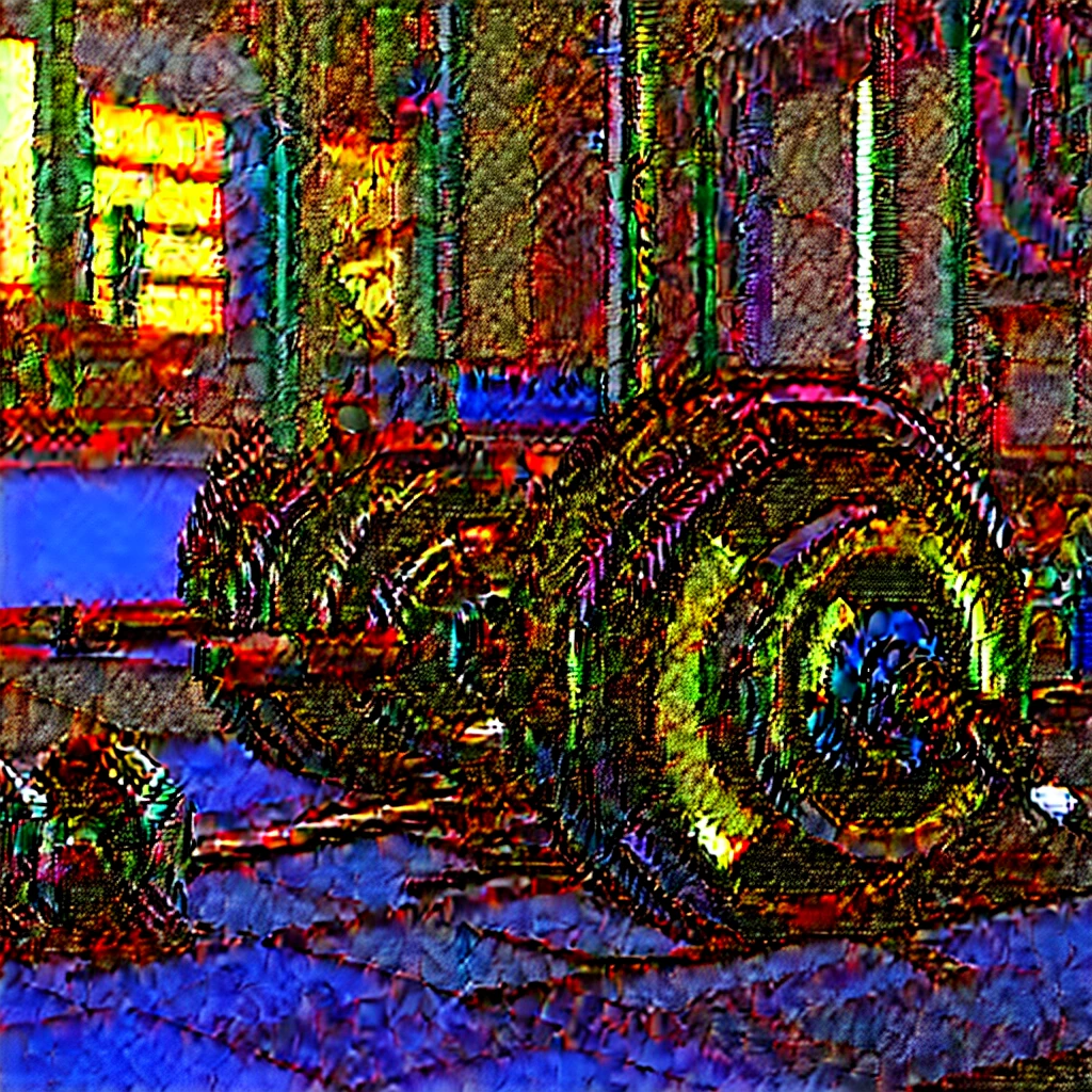 Barbell in the style of cyberpunk and GTA 6