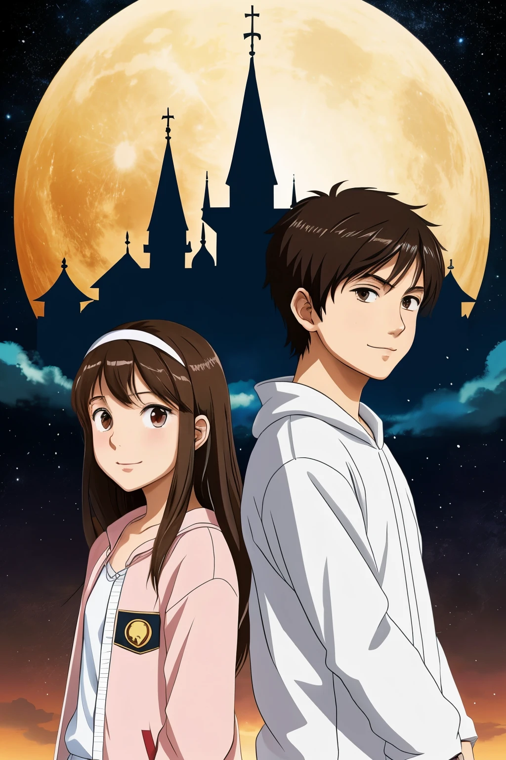 a girl of 15 and a boy of 17 put in anime put the ages above put for a couple background
